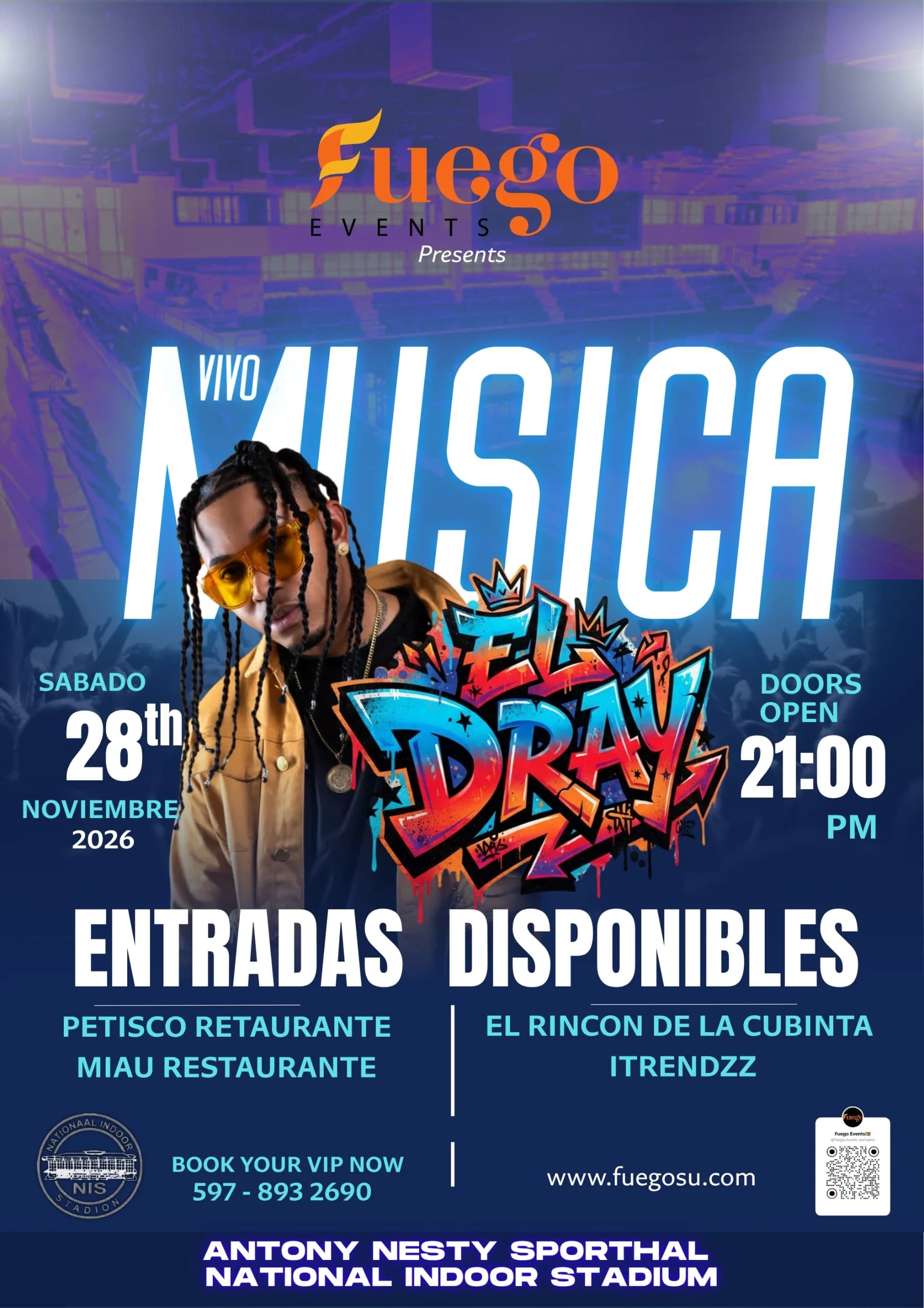 VIVO MÚSICA con EL DRAY – Una Noche de Ritmo y Energía atmosphere